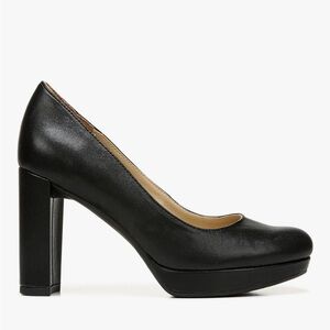 Naturalizer Black Block Heel Pump